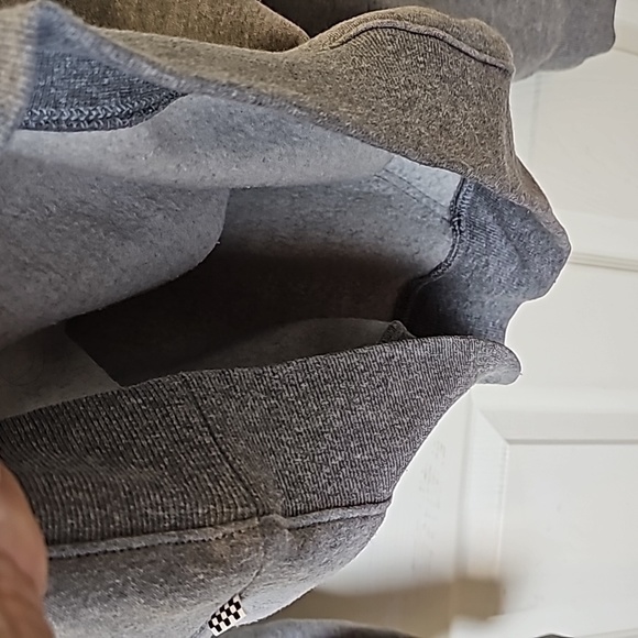 Vans Gray Turquoise Floral " Off The Wall" Hoodie Sweatshirt EUC Size Medium - Picture 10 of 11